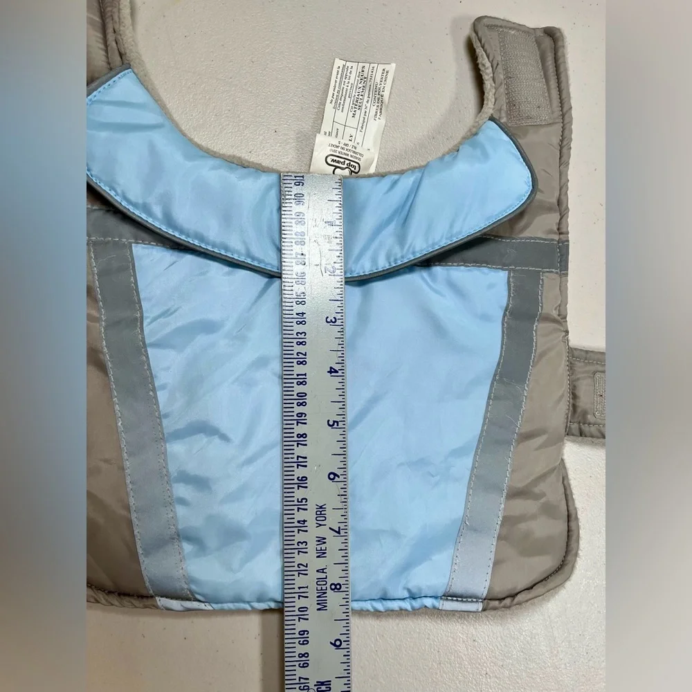 Top Paw Blue/grey polyester/Fleece Pet Jacket